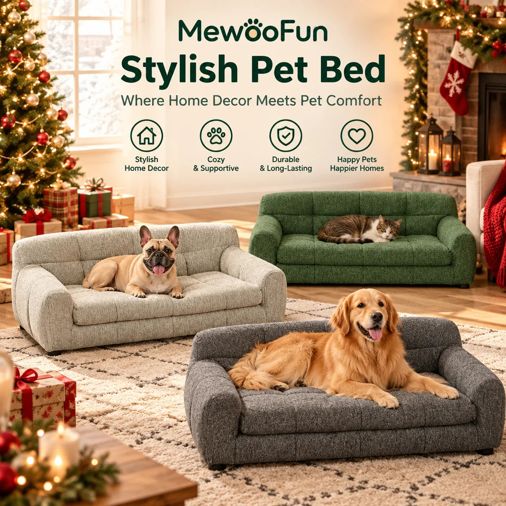 Breathable Pet Sofa With Backrest And Armrests For Dogs