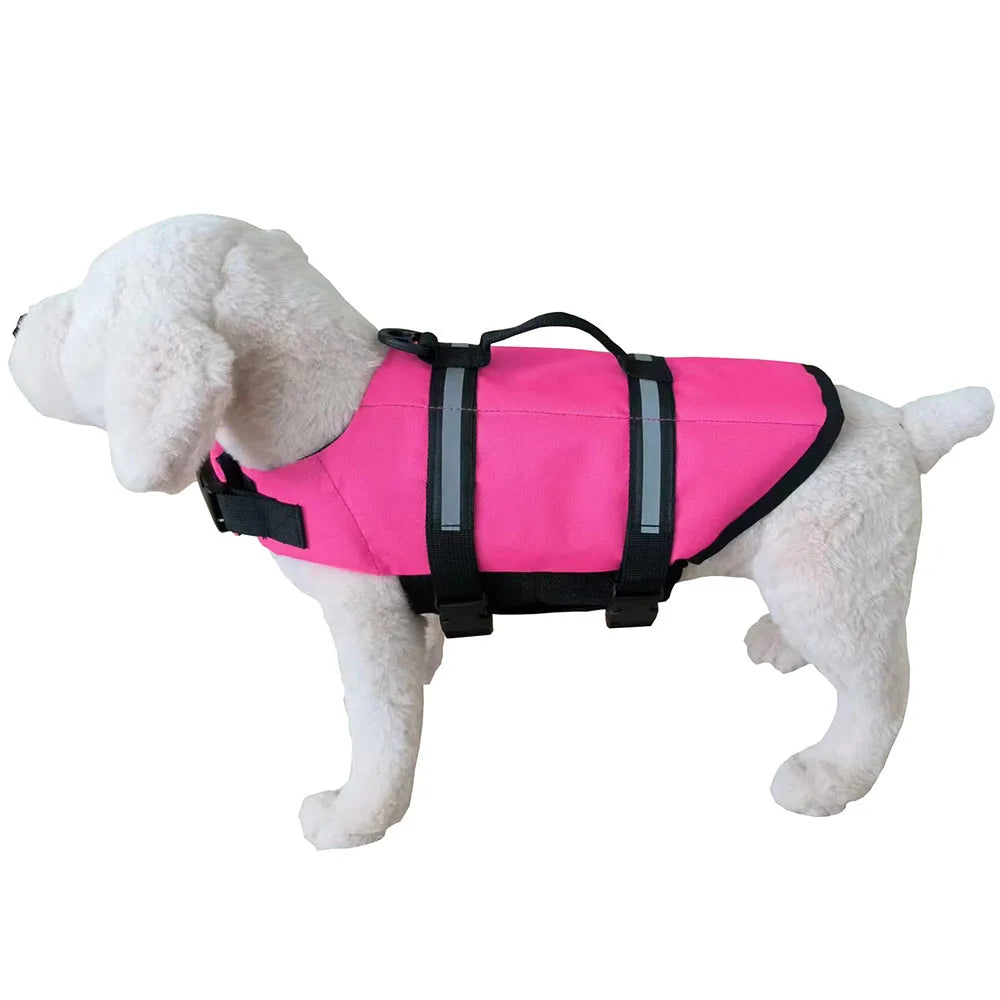 Adjustable Reflective Ripstop Dog Life Jacket For Safe Swimming