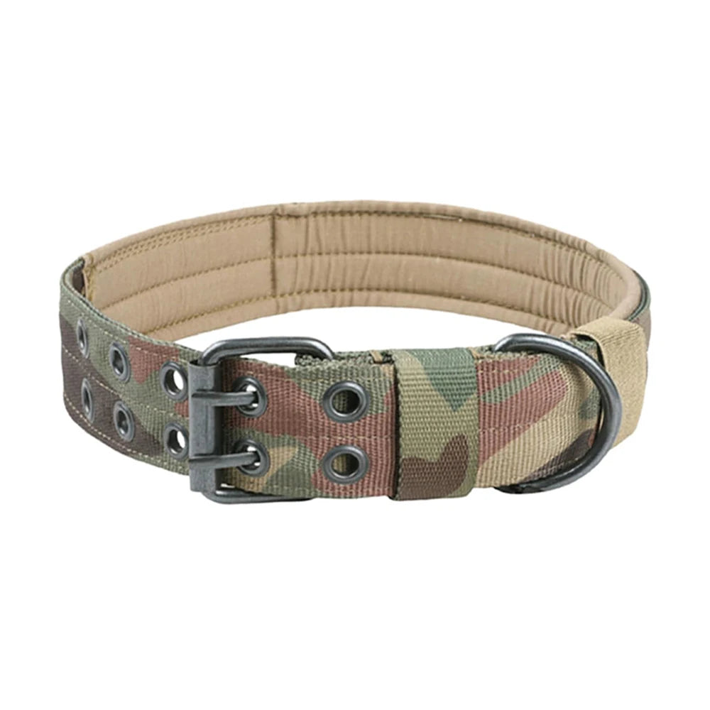 Durable Nylon Tactical Dog Collar For Training And Outdoor Walking