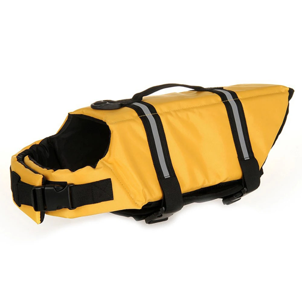 Adjustable Reflective Ripstop Dog Life Jacket For Safe Swimming