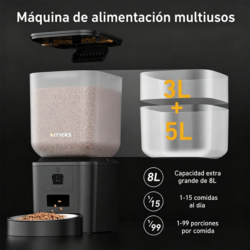 Nityers Smart Cat Feeder With Camera Night Vision And WiFi