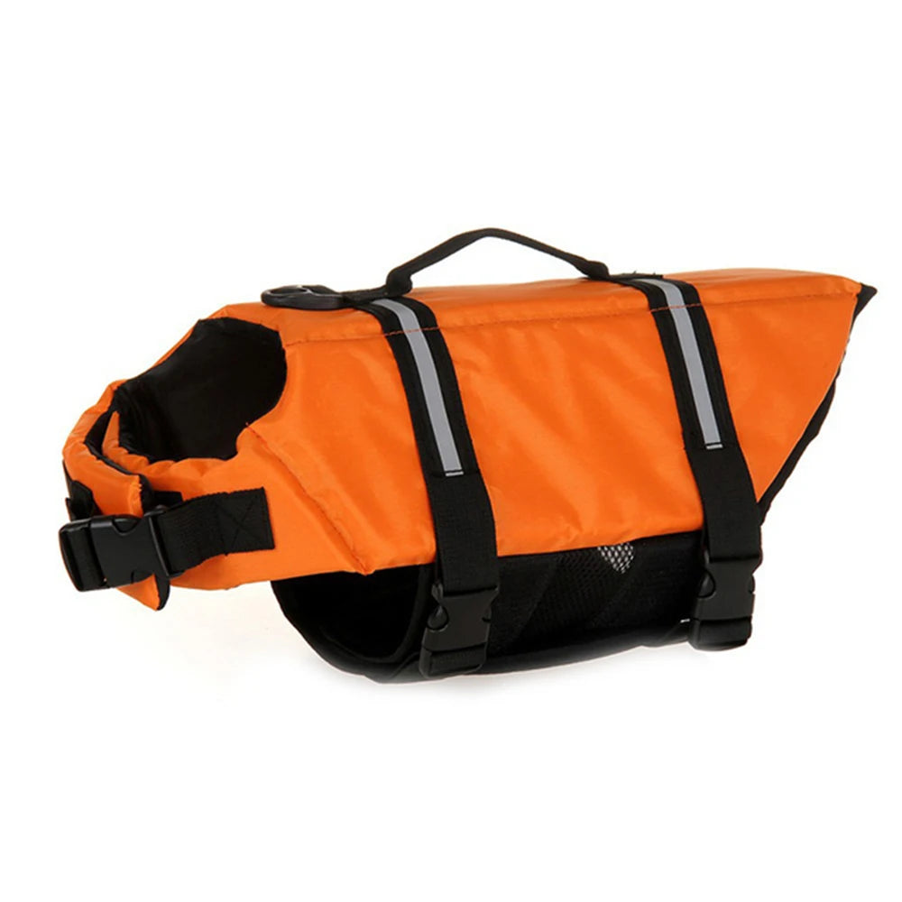 Adjustable Reflective Ripstop Dog Life Jacket For Safe Swimming