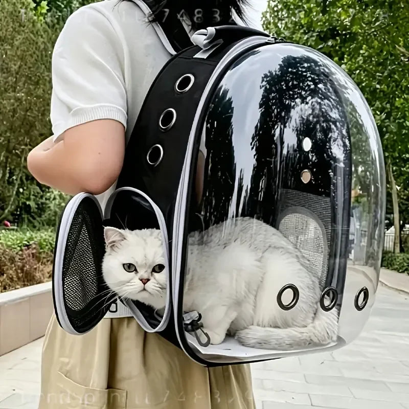 Space Capsule Pet Carrier Backpack With Double Shoulder Straps