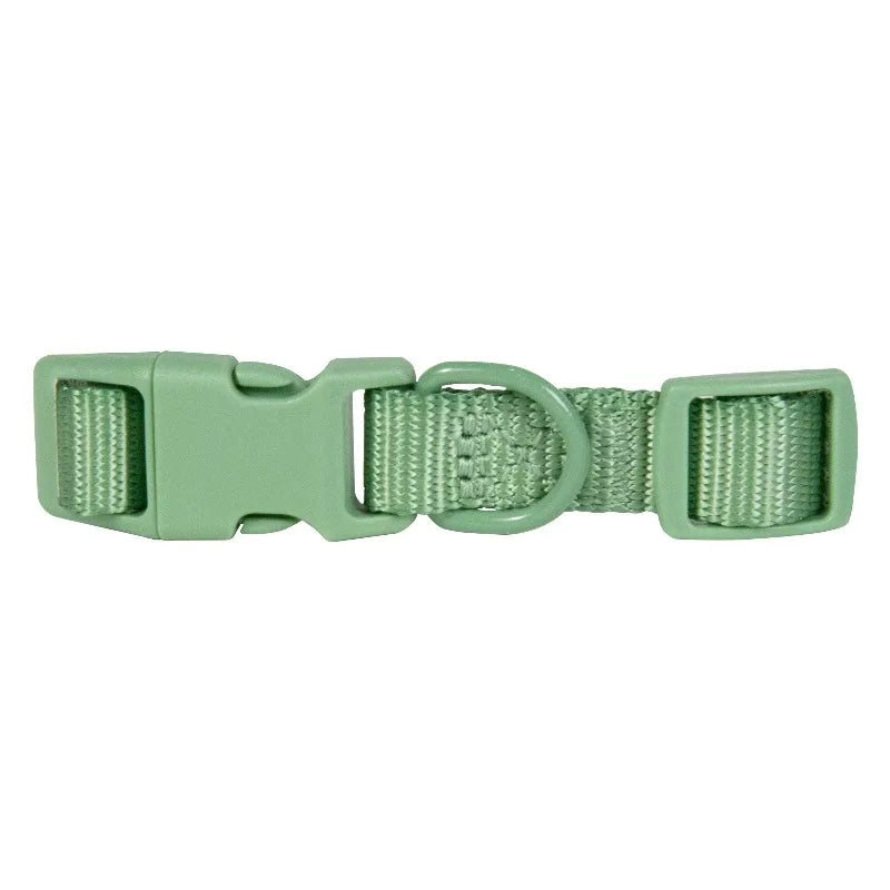 Adjustable Polyester Dog Collar With Metal Hardware