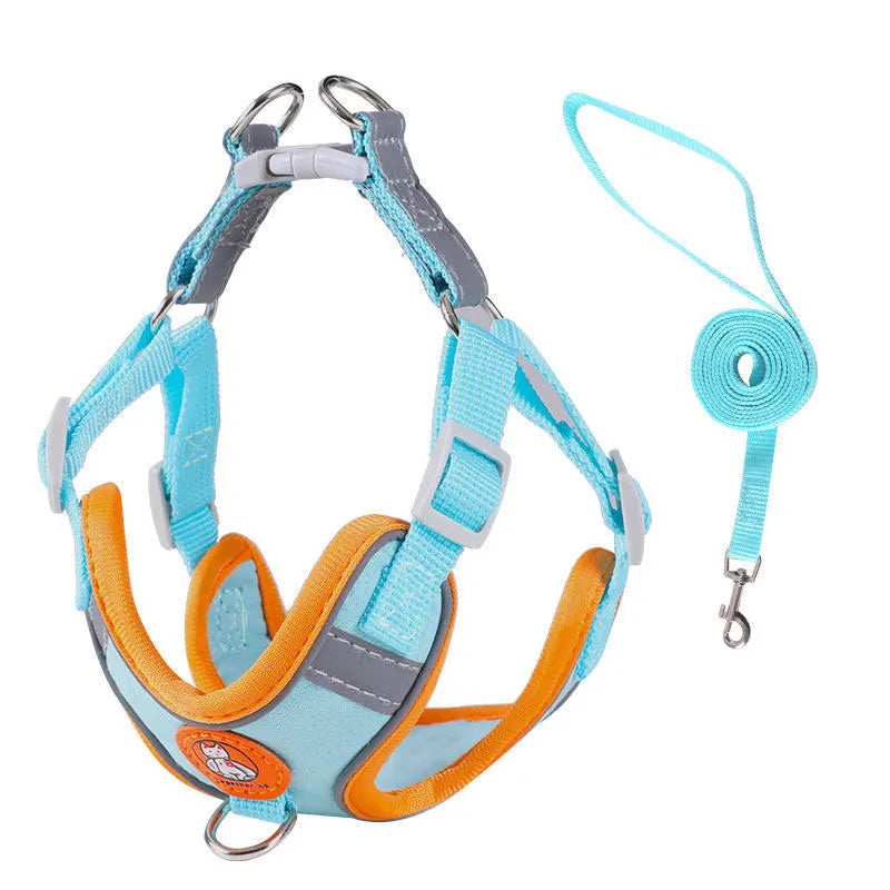 Adjustable No Pull Dog Harness And Leash Set For Walking