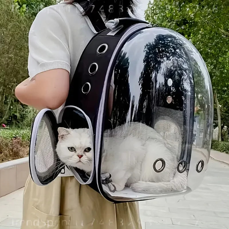 Space Capsule Pet Carrier Backpack With Double Shoulder Straps