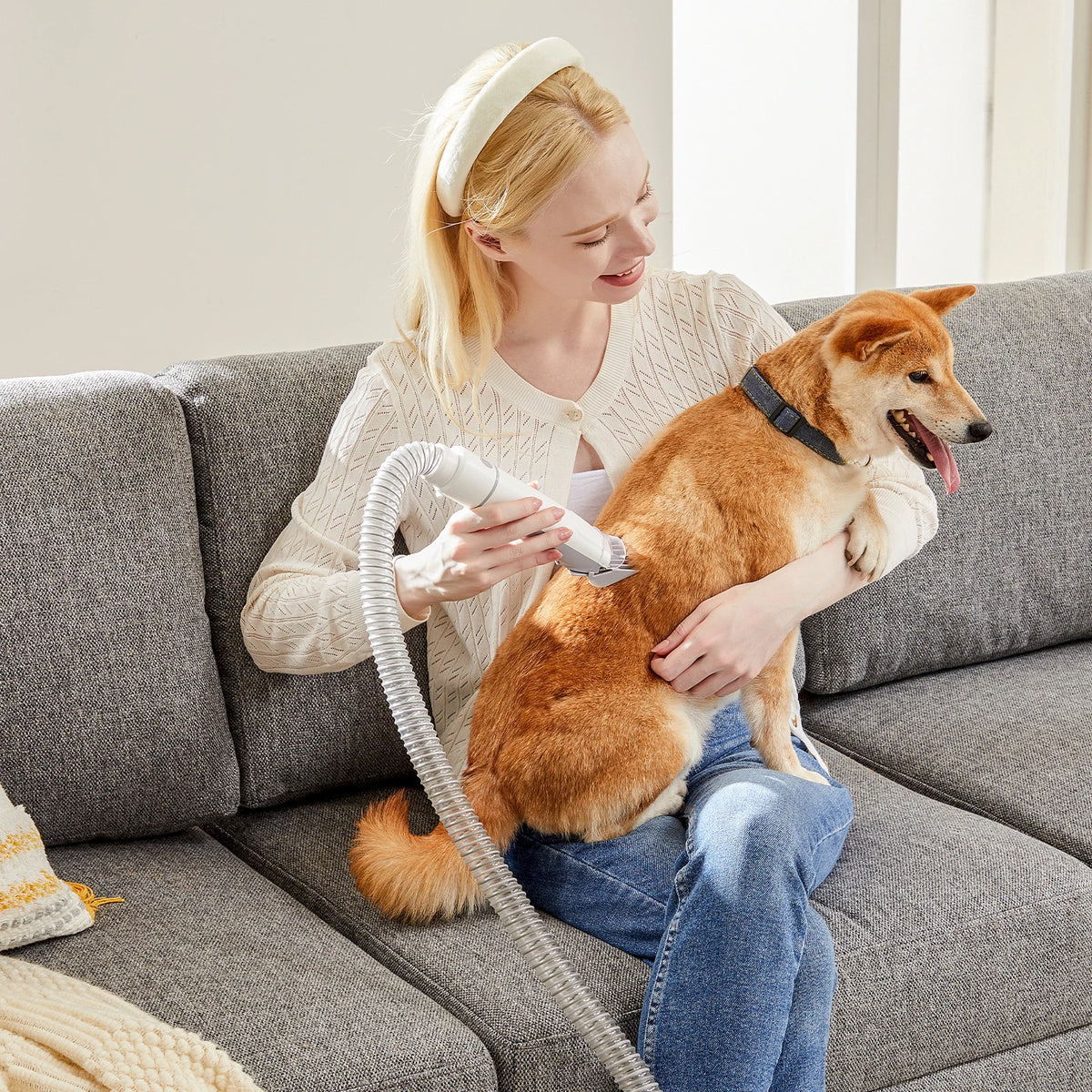 JHK Professional Pet Grooming Vacuum Kit With Clippers and Grooming Tools