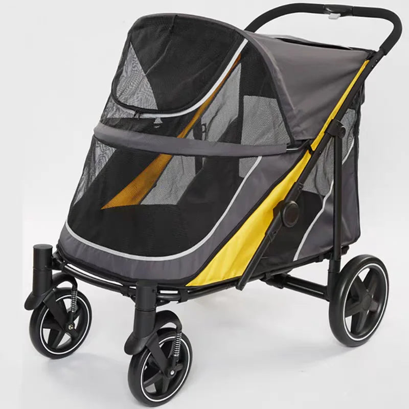 Garvee Portable Foldable Pet Stroller for Large Dogs and Cats