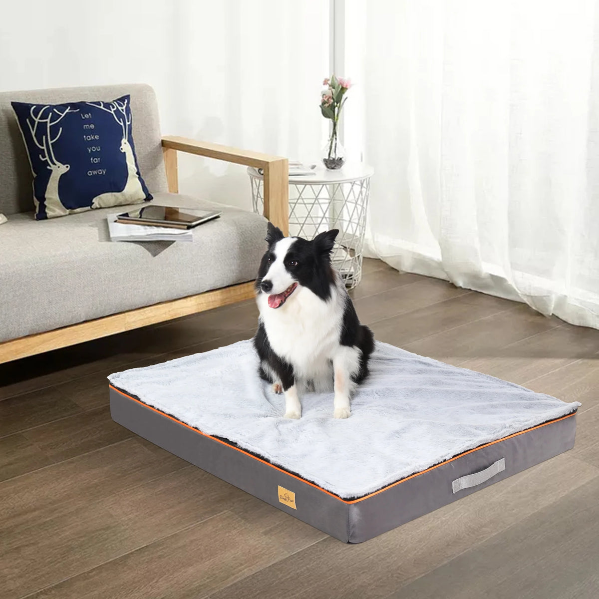 BINGOPAW Orthopedic Dog Bed With Washable Waterproof Removable Cover