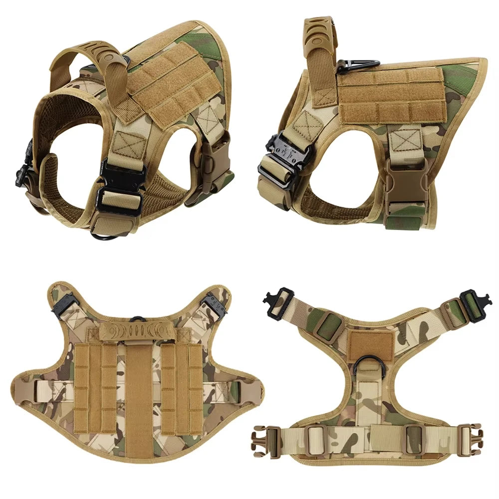 PETRAVEL Tactical Dog Harness Vest With Padded Quick Release Buckle