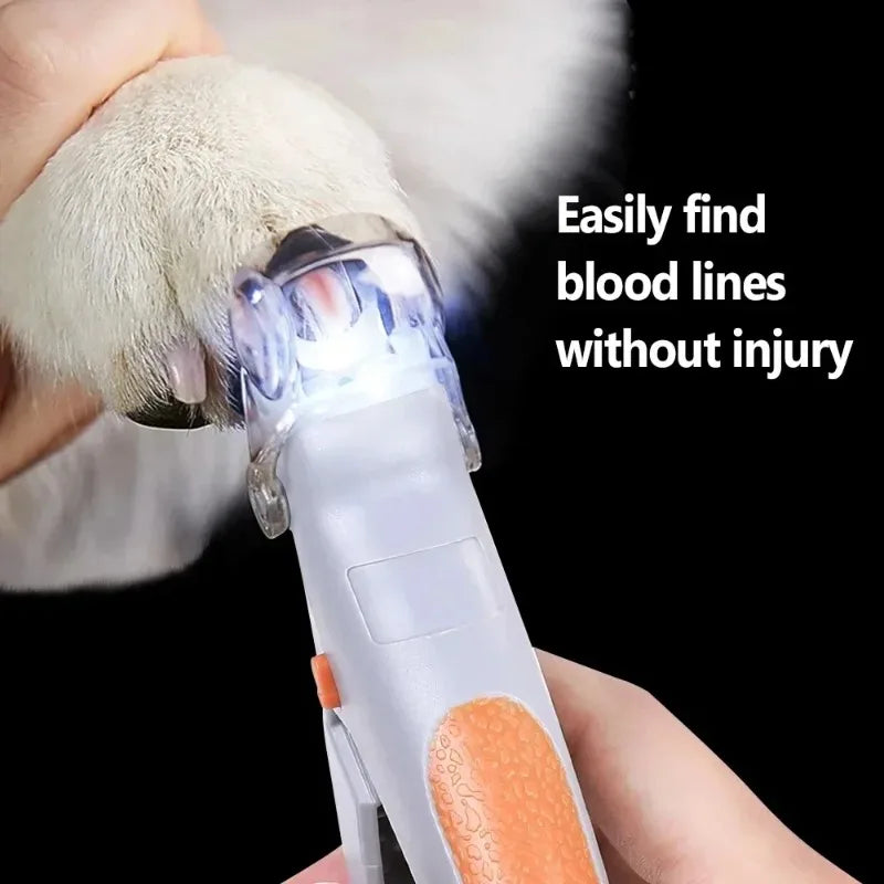 LED Light Professional Pet Nail Clippers For Cats And Dogs