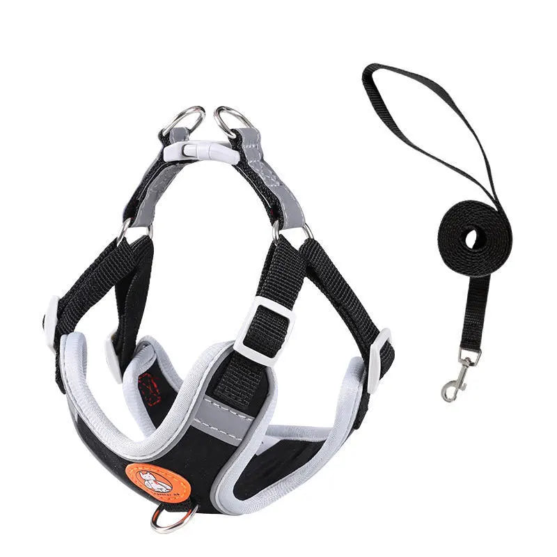 Adjustable No Pull Dog Harness And Leash Set For Walking