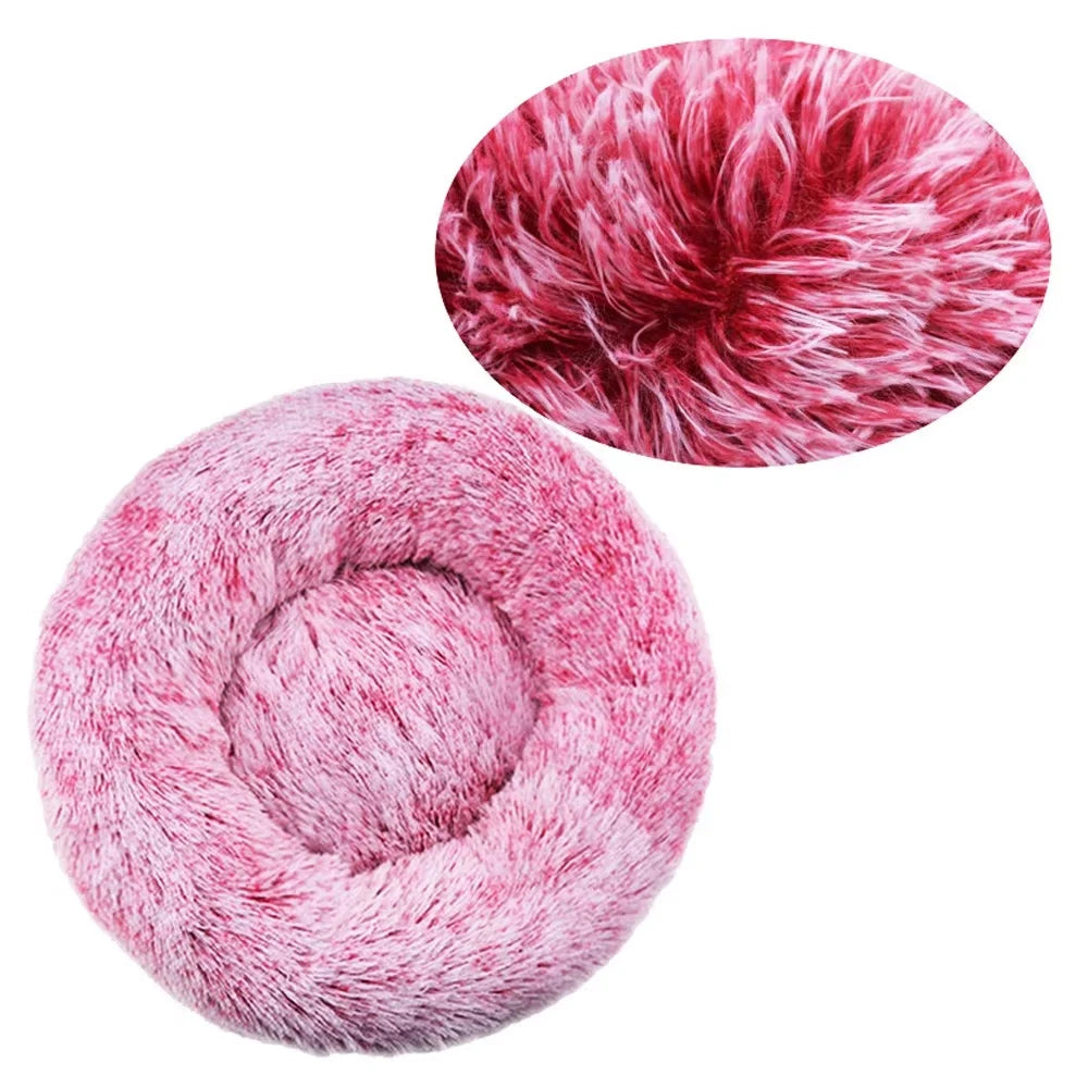 Cozy Round Pet Bed For Dogs And Cats Soft Washable