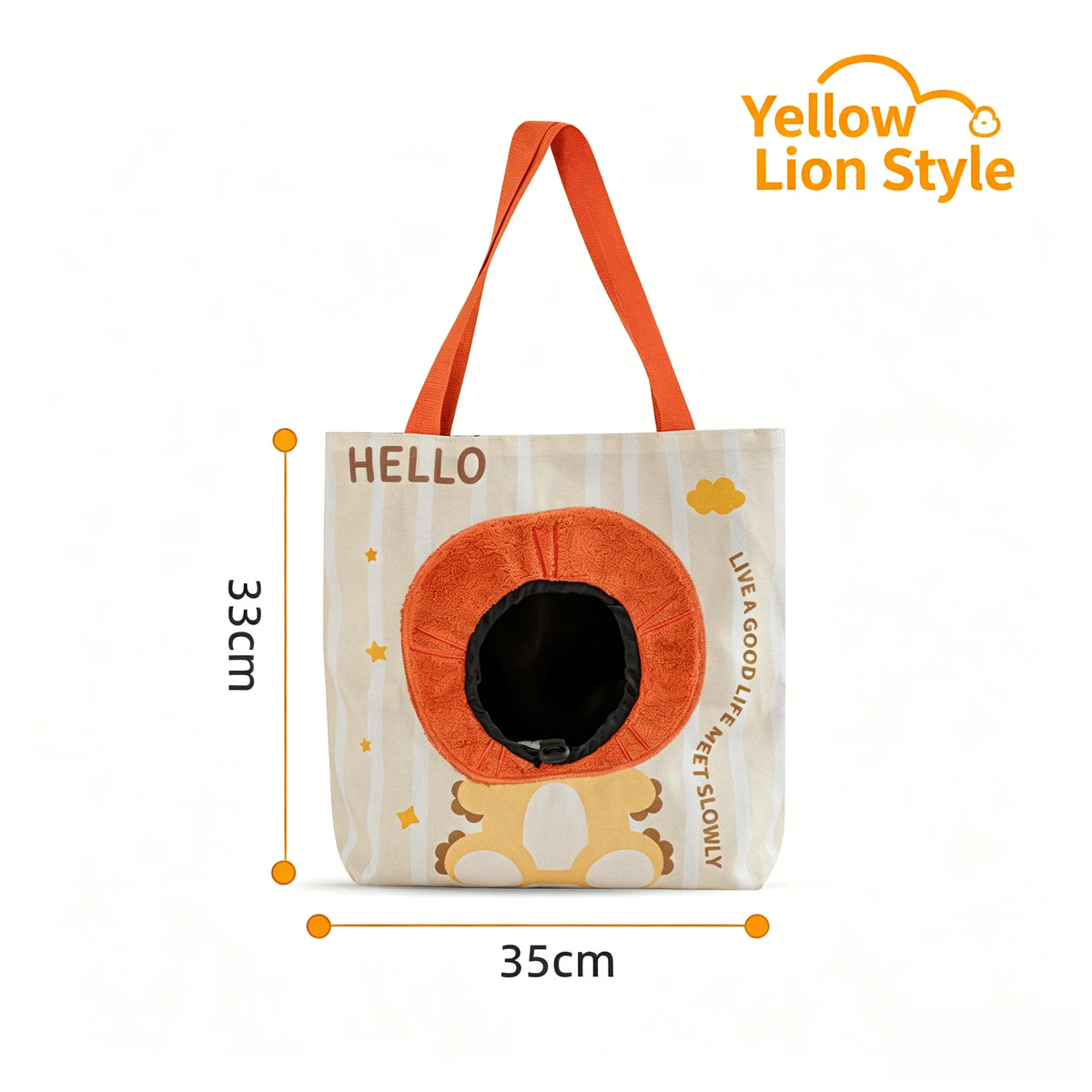 Breathable Canvas Cat Tote Carrier for Convenient Pet Travel