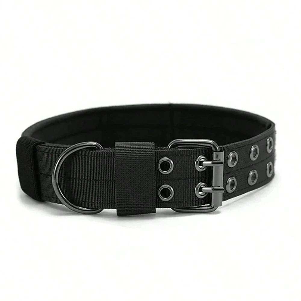 Durable Nylon Tactical Dog Collar For Training And Outdoor Walking