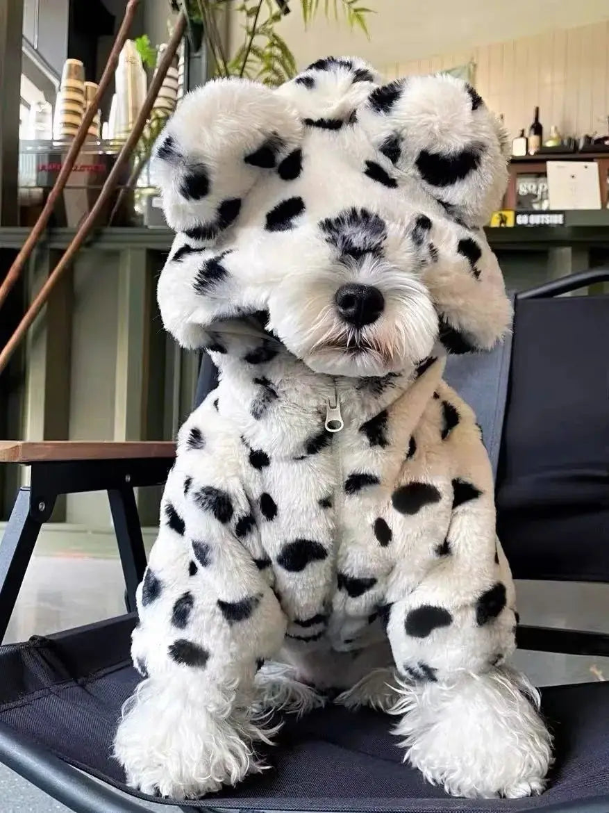 Warm Winter Dog Coat With Cozy Protective Fur Coverage