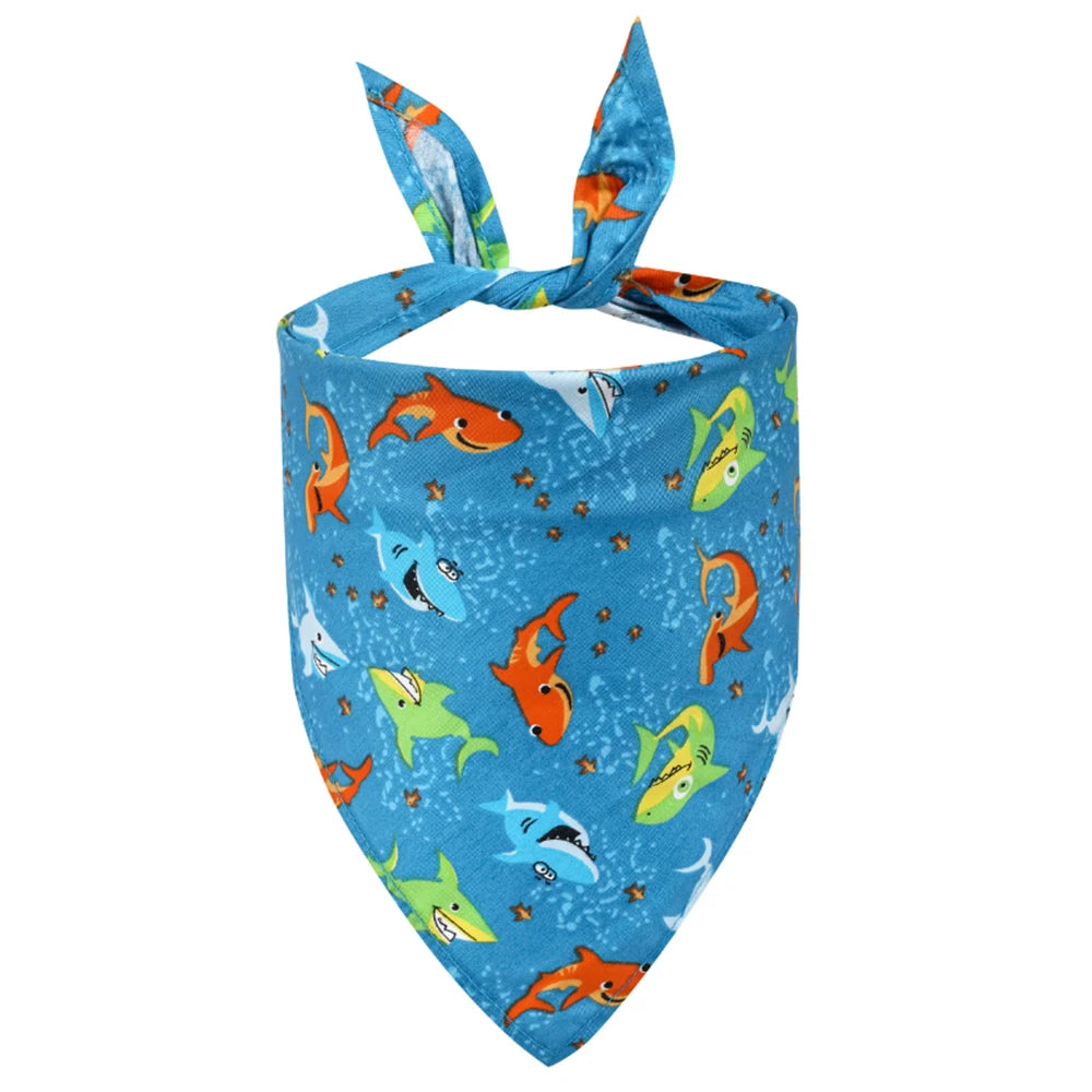 Washable Cloth Dog Bandana Soft Adjustable Pet Scarf Kerchief