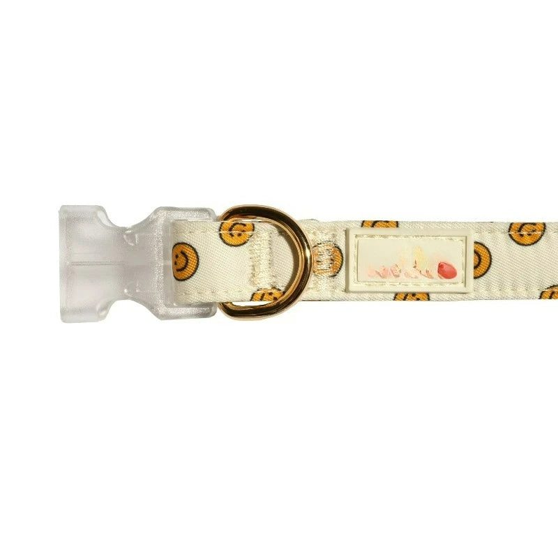 Smiley Face Adjustable Fashion Dog Collar for Pets