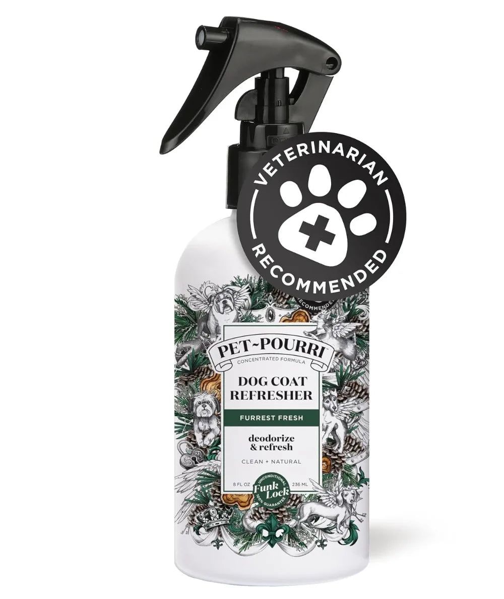 Natural Pet Deodorizing Spray With Fir Amber Cedarwood Essential Oils
