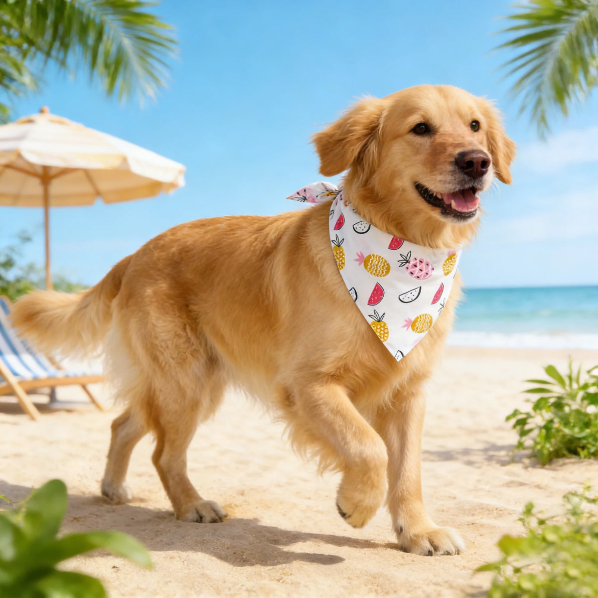 Washable Cloth Dog Bandana Soft Adjustable Pet Scarf Kerchief