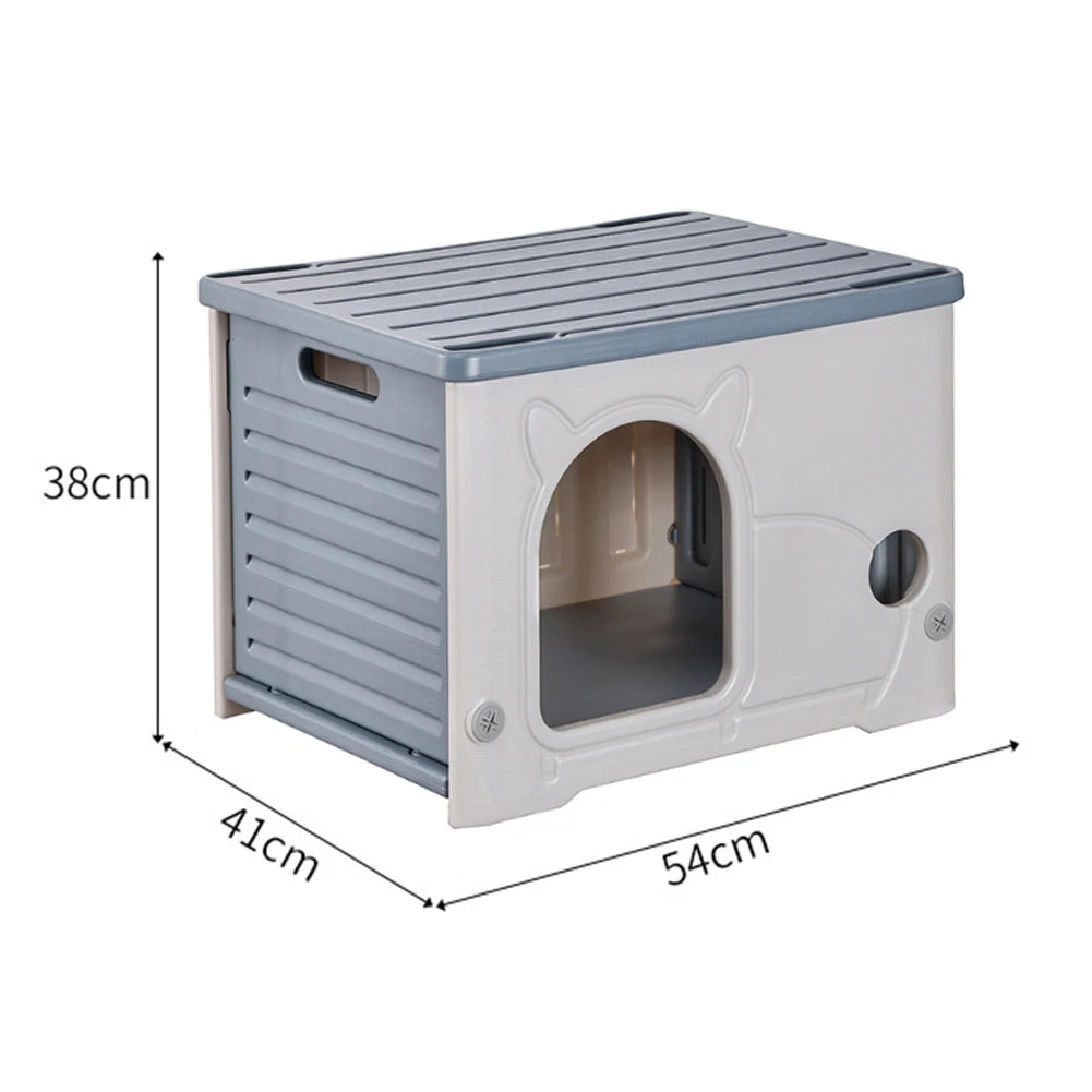 Rainproof Outdoor Cat House And Cozy Shelter For Small Pets