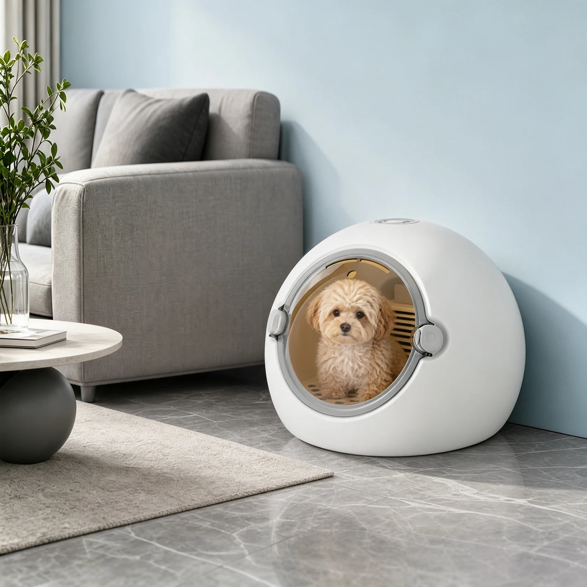 Portable Adjustable Temperature Pet Dryer Box For Cats And Dogs