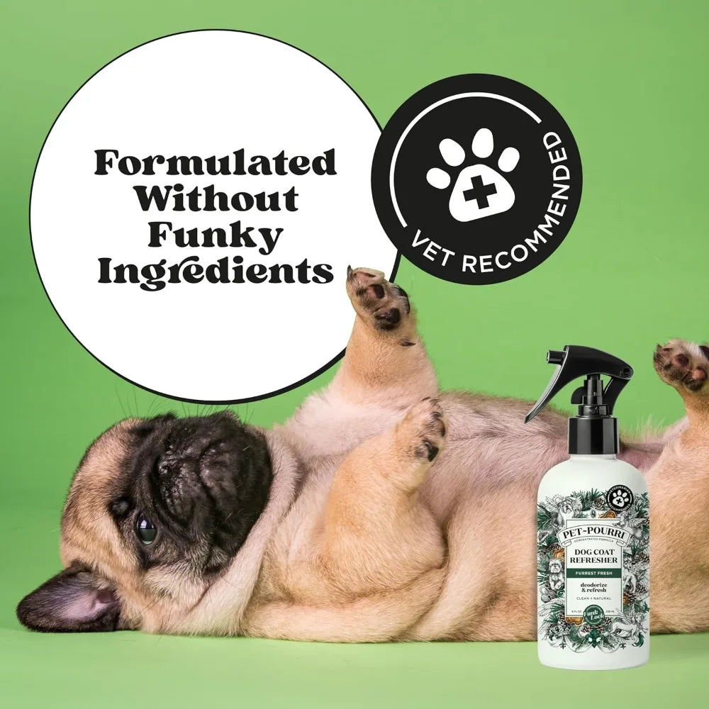 Natural Pet Deodorizing Spray With Fir Amber Cedarwood Essential Oils