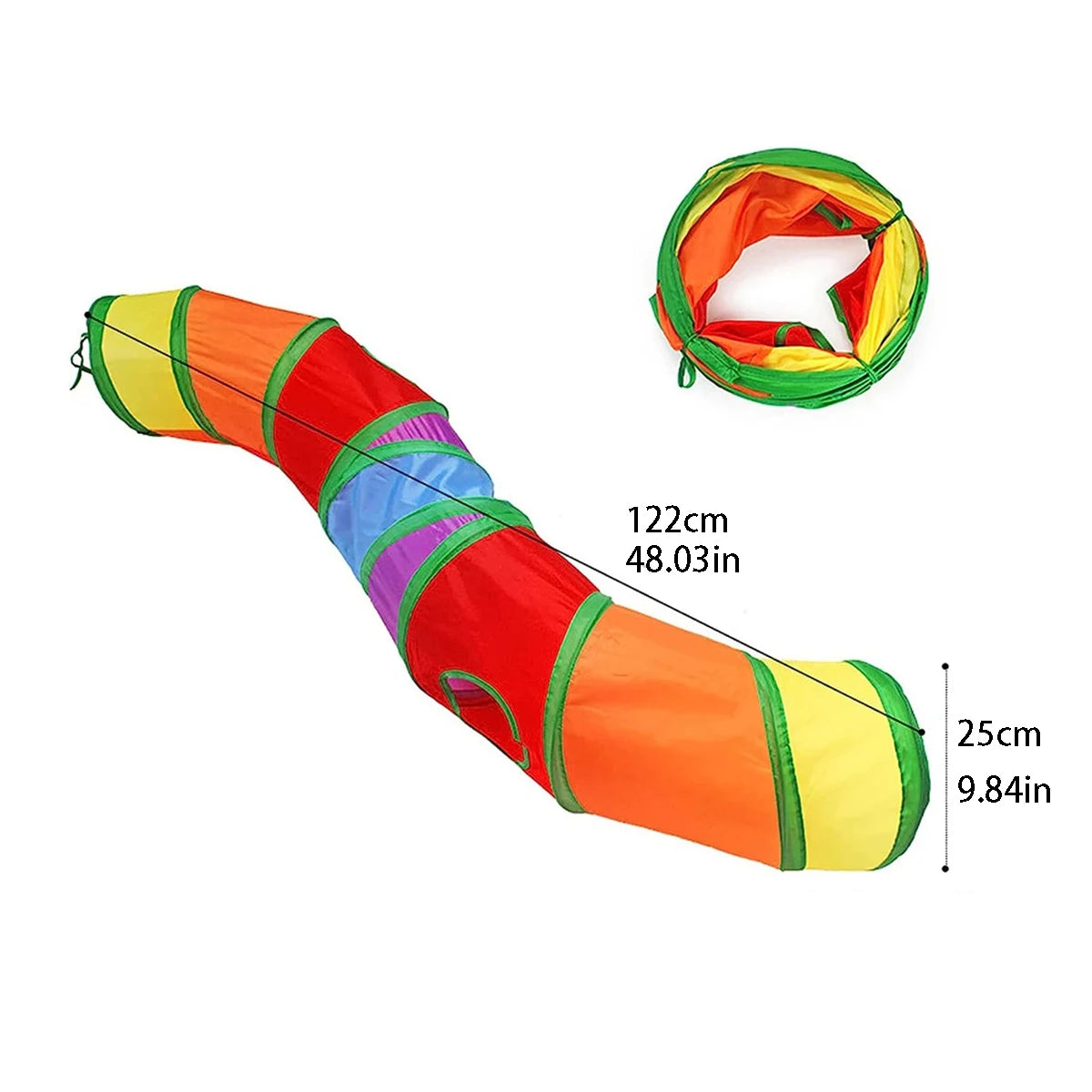 Foldable Cat Tunnel Toy For Interactive Indoor Play