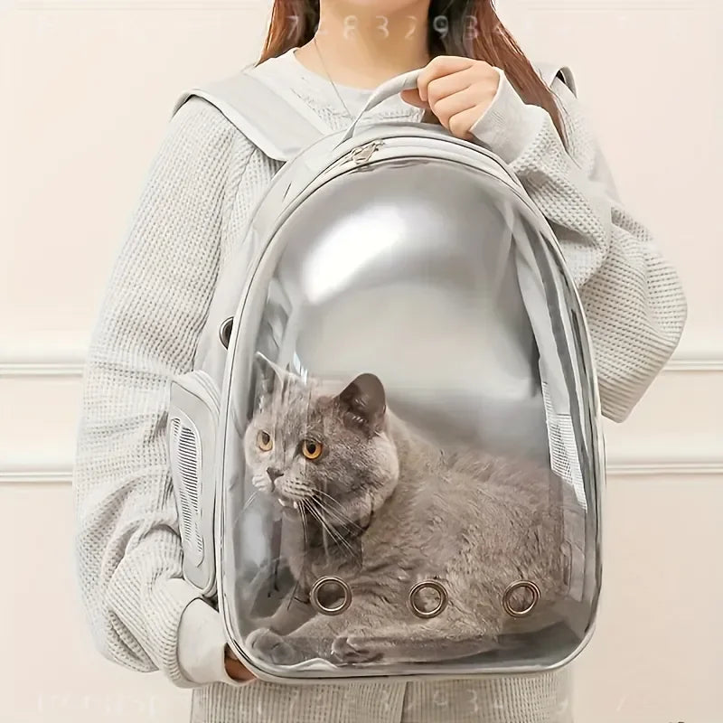 Space Capsule Pet Carrier Backpack With Double Shoulder Straps
