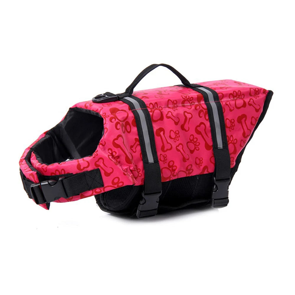Adjustable Reflective Ripstop Dog Life Jacket For Safe Swimming