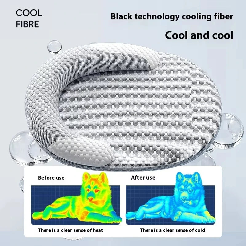 Soft Nylon Pet Cooling Mat Removable Washable Dog Sleeping Bed