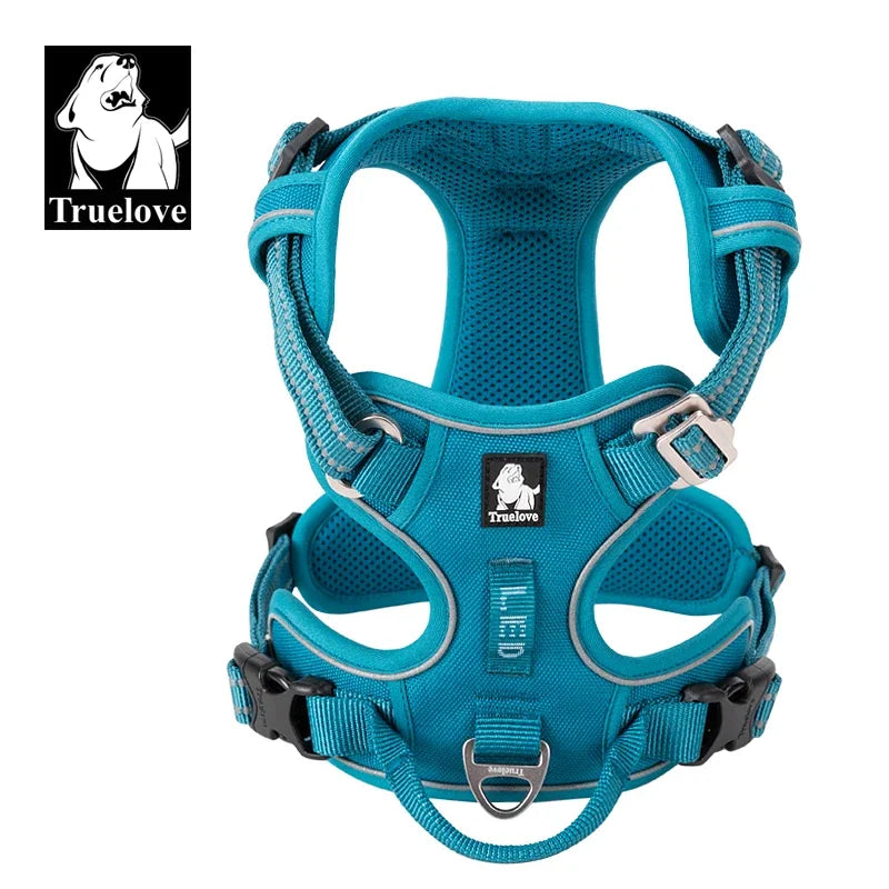 TrueLove Reflective Nylon Dog Harness No Pull Adjustable Vest