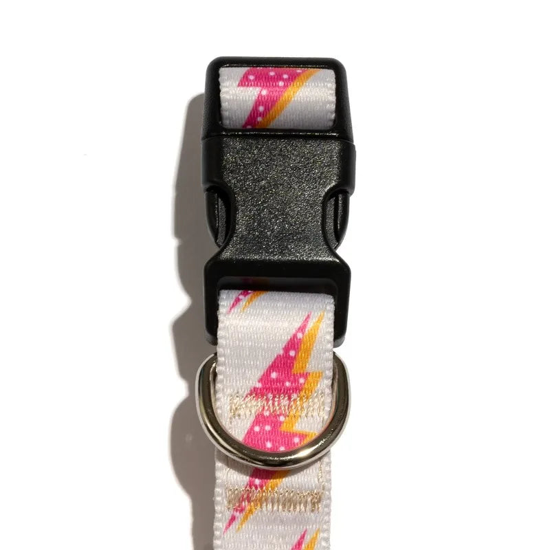 Lightning Bolt Fashion Dog Collar for Comfortable Everyday Wear