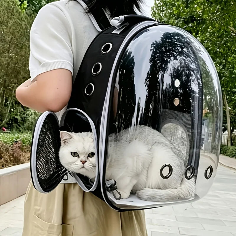 Space Capsule Pet Carrier Backpack With Double Shoulder Straps