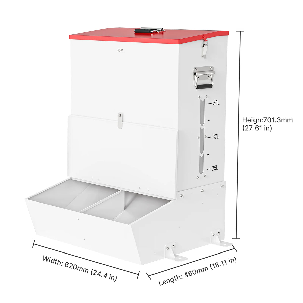 Automatic Lockable Stainless Steel Gravity Feeder for Farm Animals