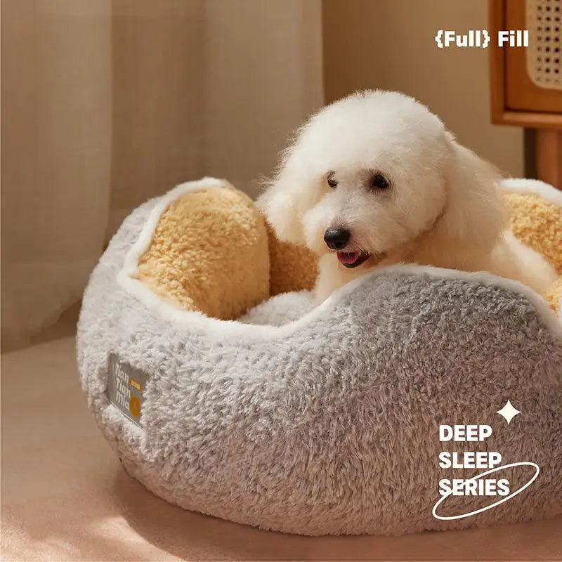 Super Warm Plush Cat And Small Dog Cozy Sleeping Bed