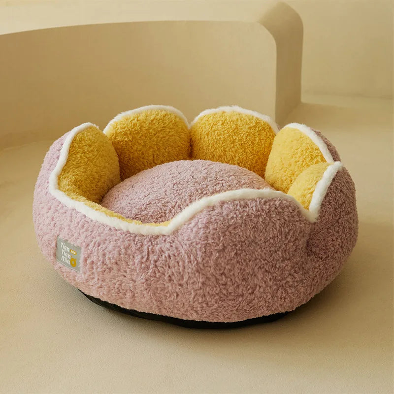 Super Warm Plush Cat And Small Dog Cozy Sleeping Bed
