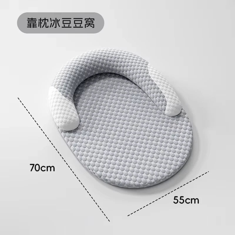Soft Nylon Pet Cooling Mat Removable Washable Dog Sleeping Bed