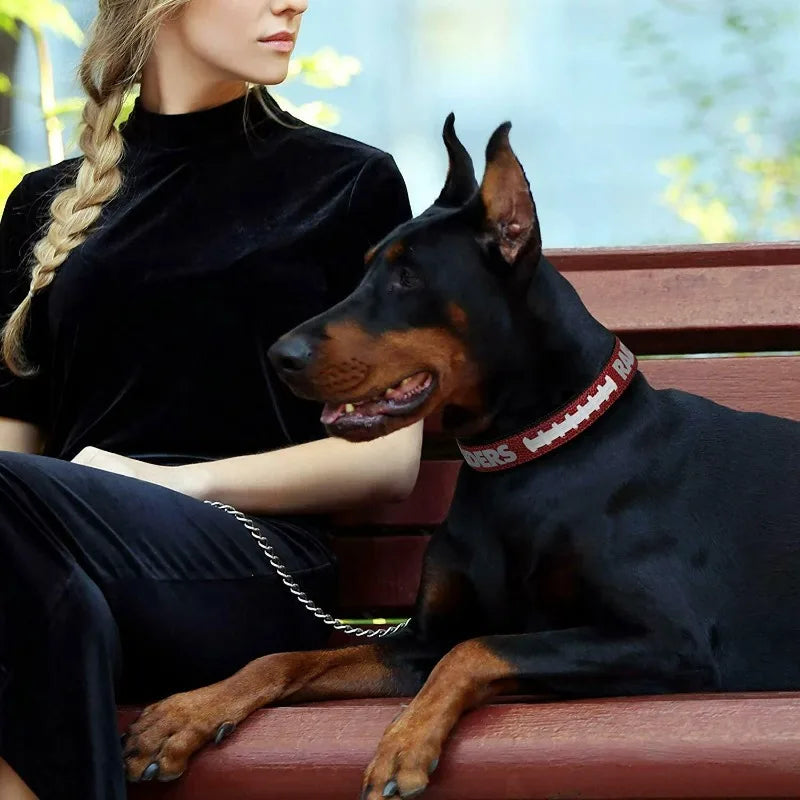 Premium PVC Leather Dog Collar With Signature Design