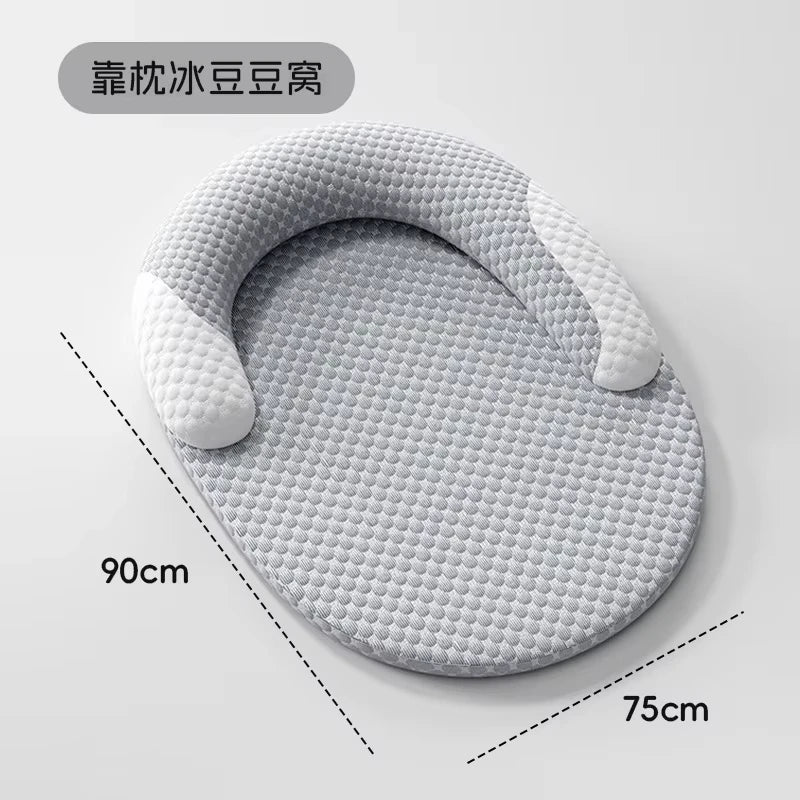 Soft Nylon Pet Cooling Mat Removable Washable Dog Sleeping Bed