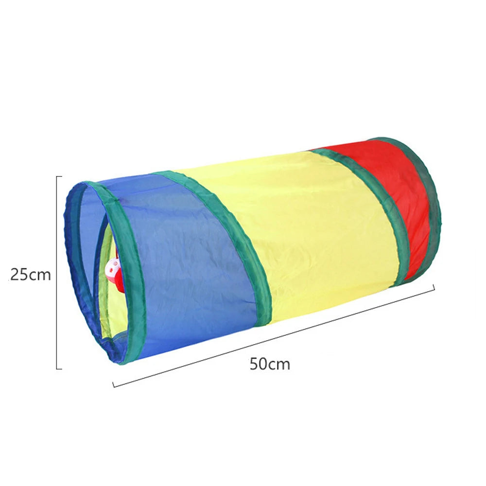 Foldable Cat Tunnel Toy For Interactive Indoor Play