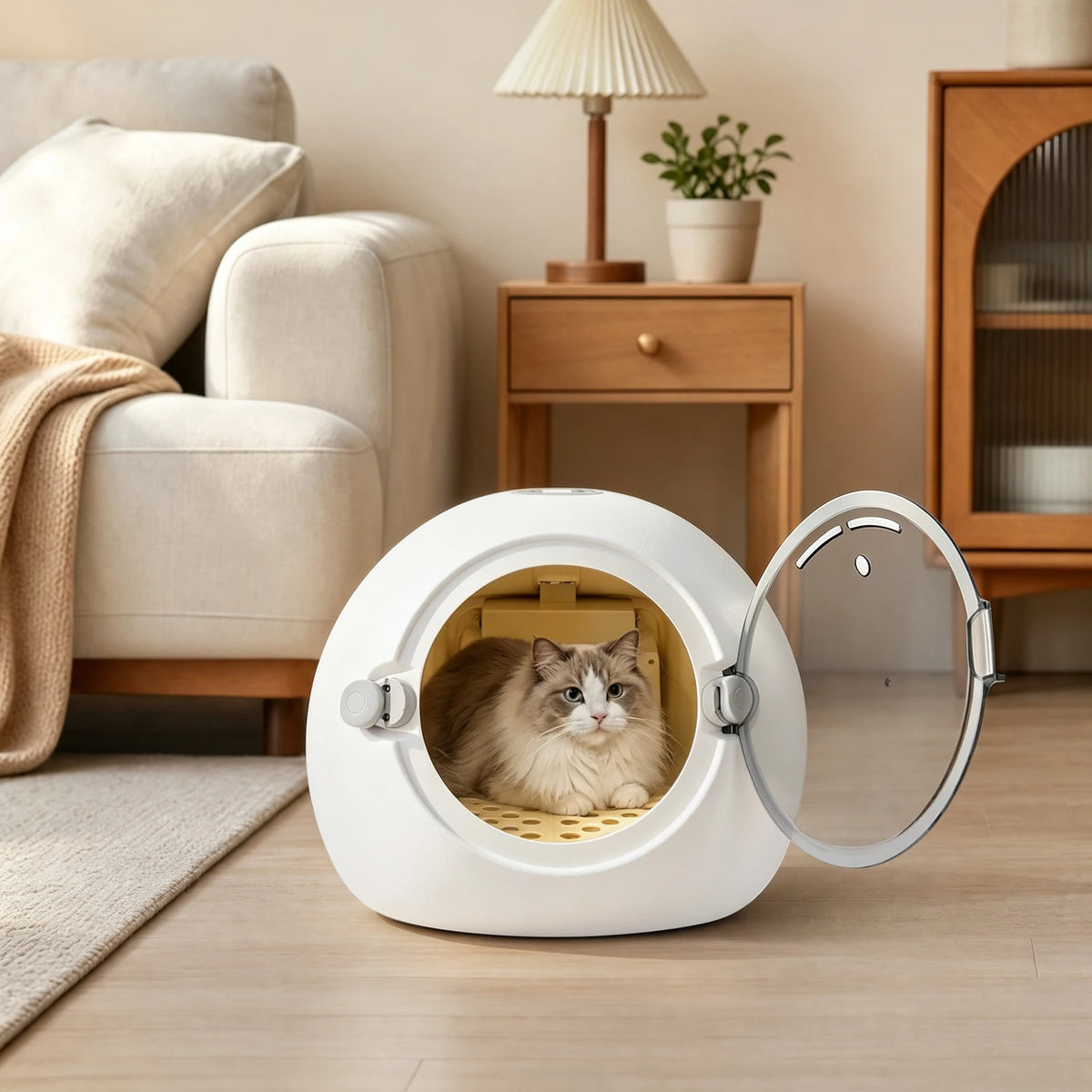 Portable Adjustable Temperature Pet Dryer Box For Cats And Dogs