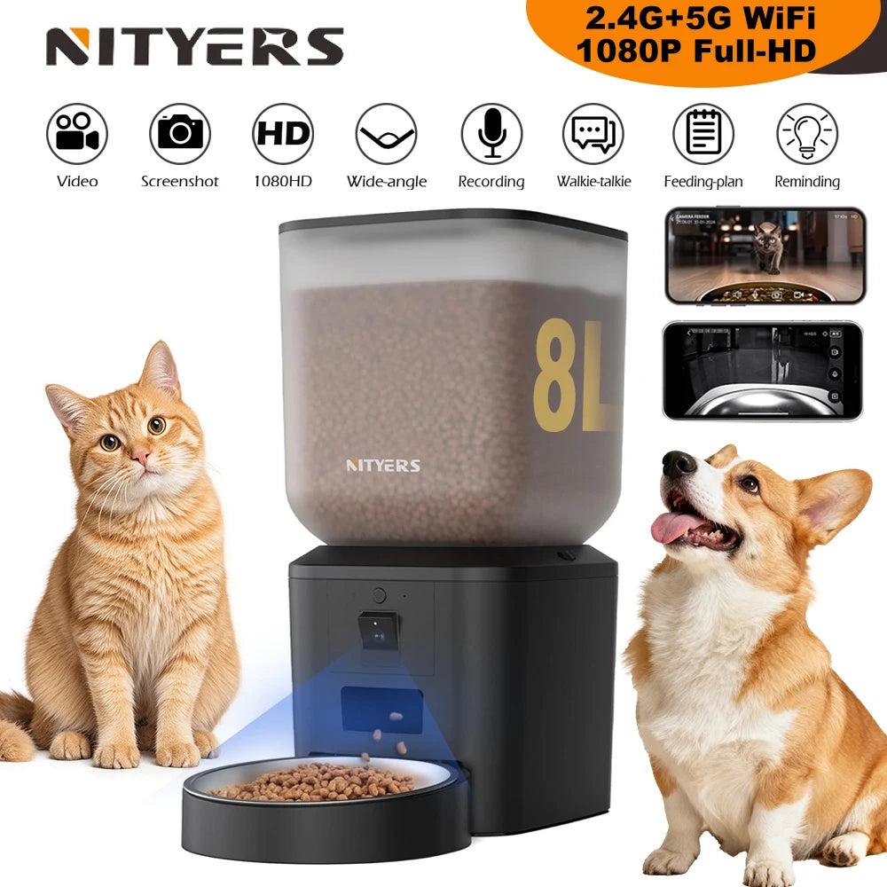Nityers Smart Cat Feeder With Camera Night Vision And WiFi