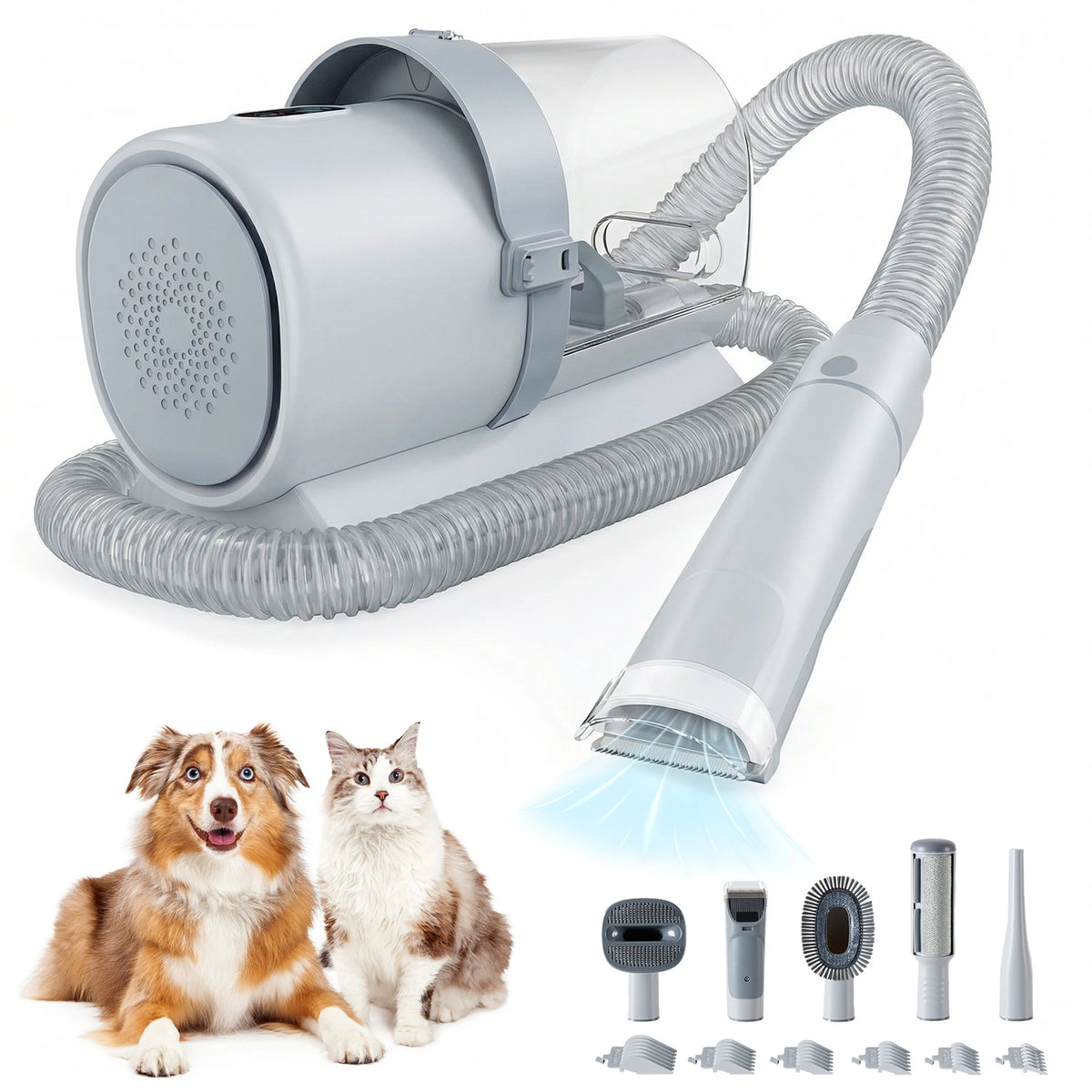 JHK Professional Pet Grooming Vacuum Kit With Clippers and Grooming Tools