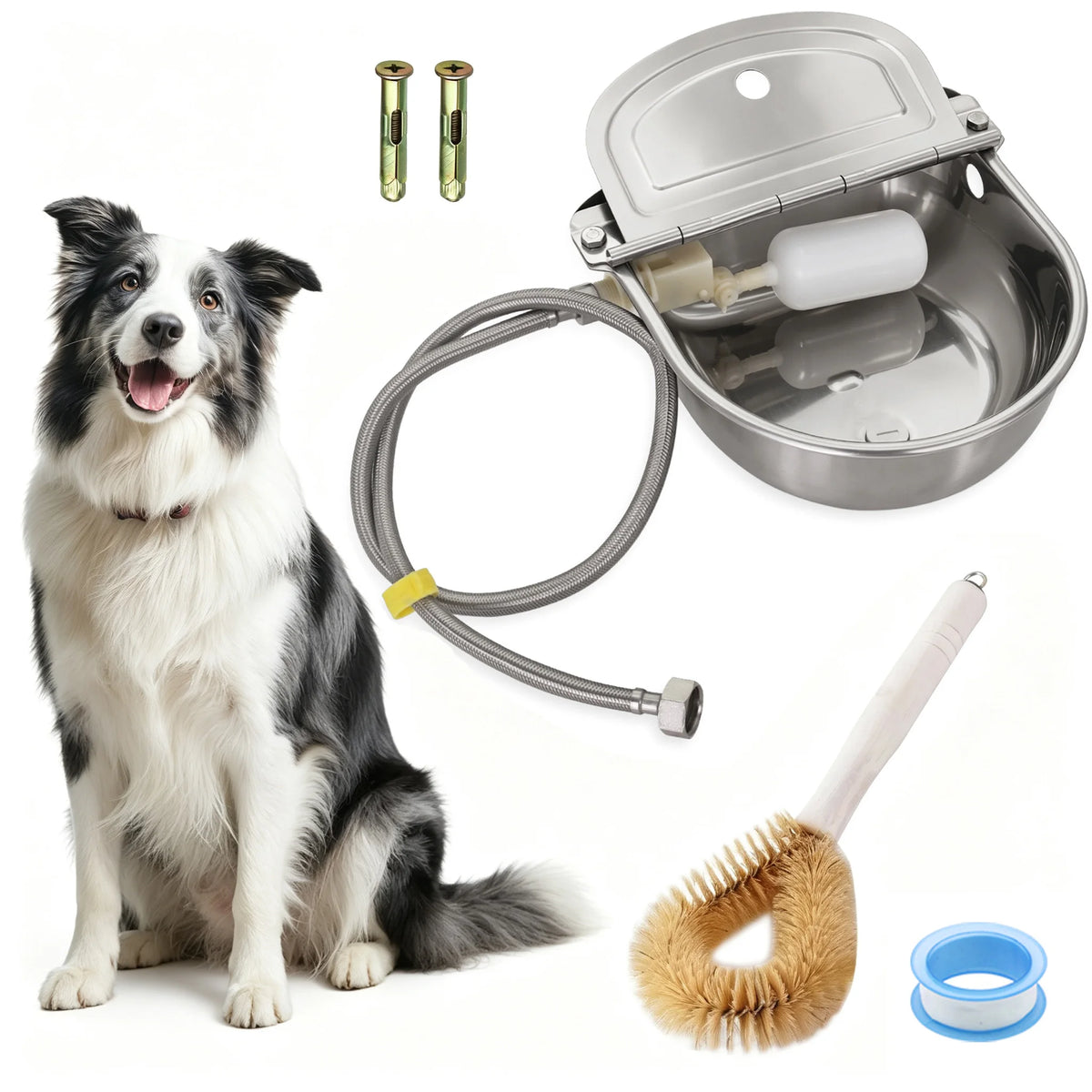 Automatic Stainless Steel Water Bowl With Float Valve For Livestock