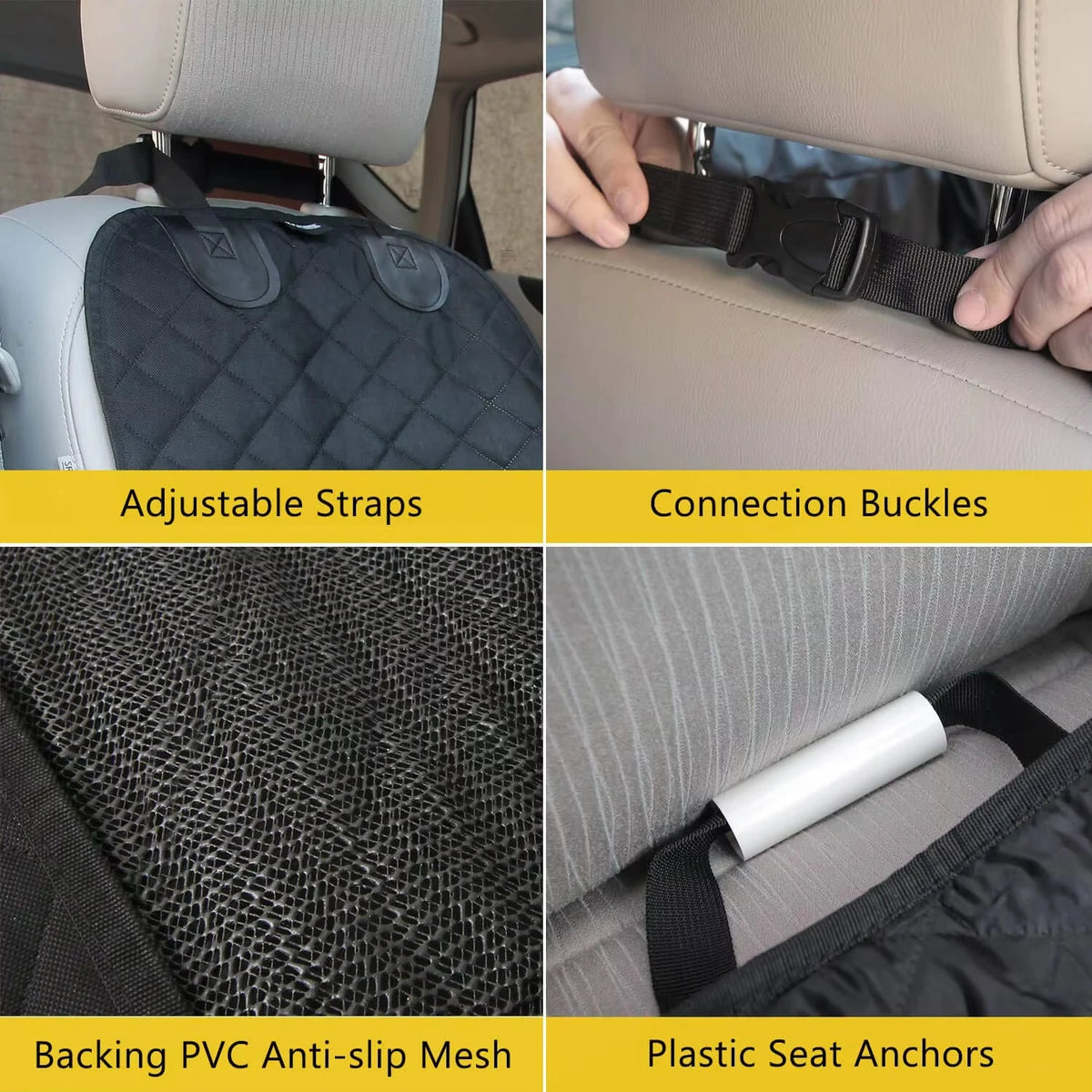 Breathable Nylon Waterproof Dog Front Seat Cover For Pets SUV