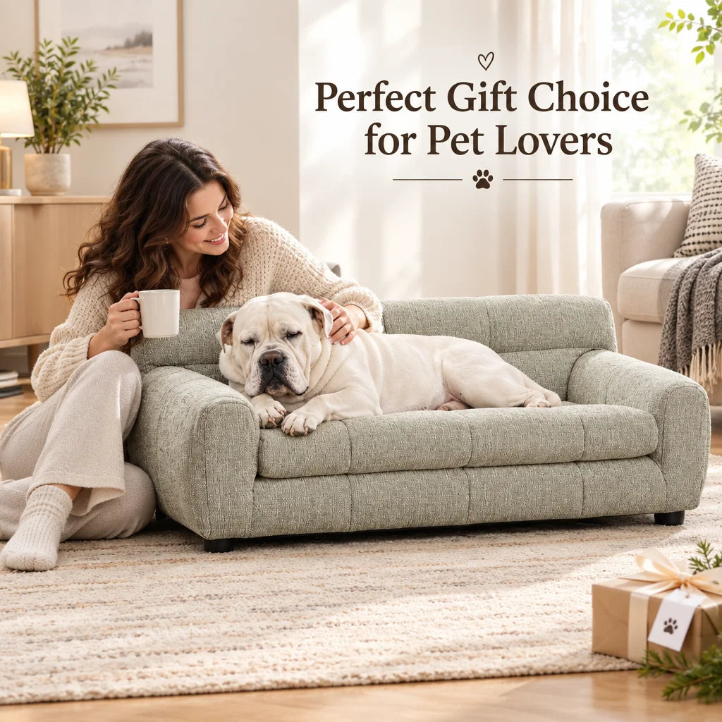Breathable Pet Sofa With Backrest And Armrests For Dogs