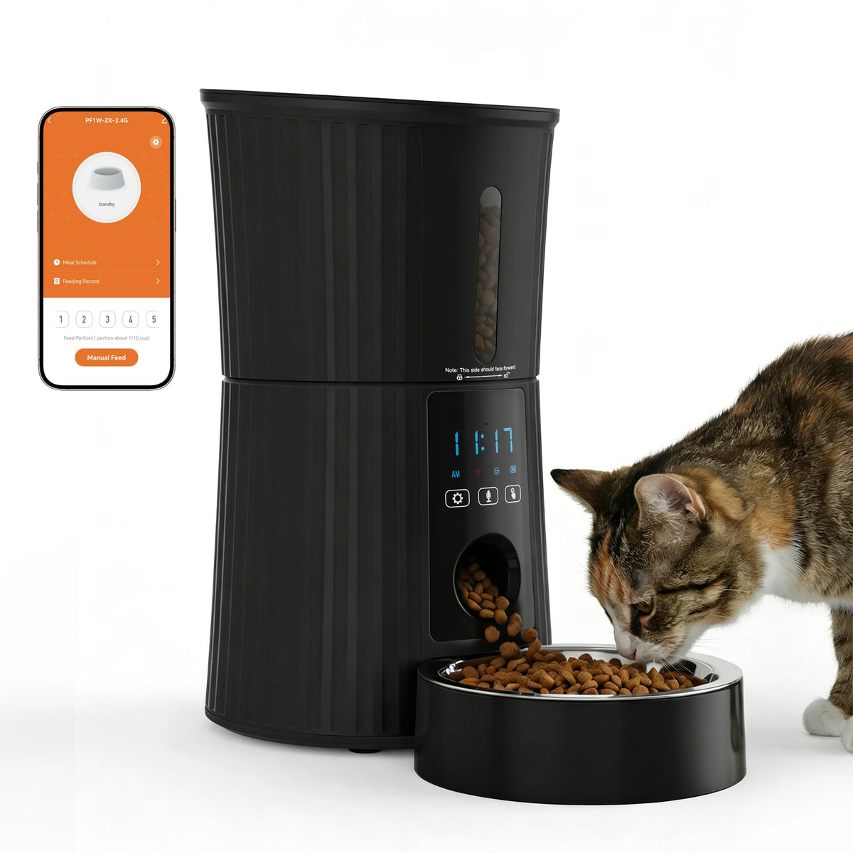 JHK WiFi Automatic Cat Feeder with App and Timer Control