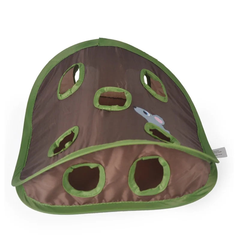 Foldable Cat Tunnel Toy For Interactive Play And Pet Training