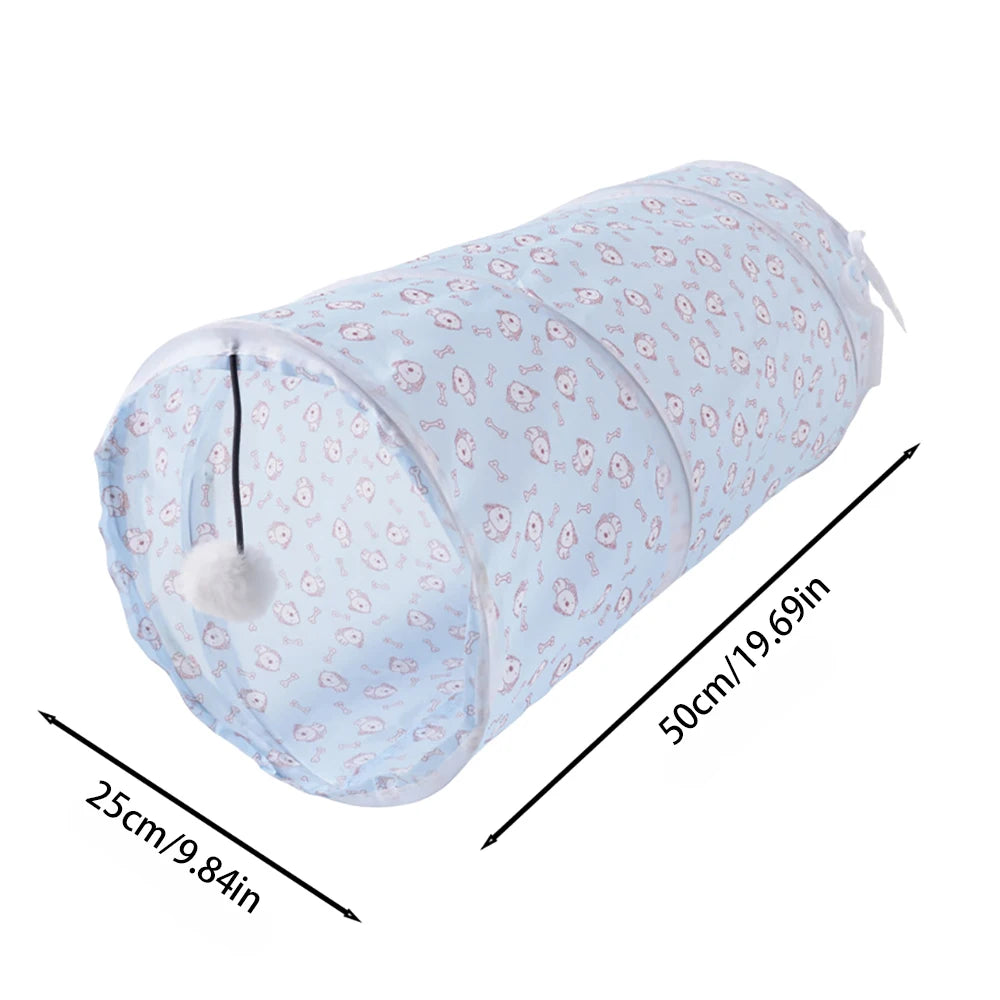 Foldable Cat Tunnel Toy For Interactive Indoor Play